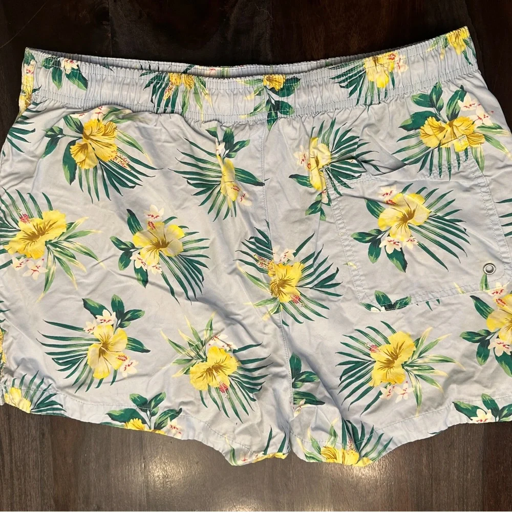 NWOT H&M Blue Hawaiian Swim Trunks
